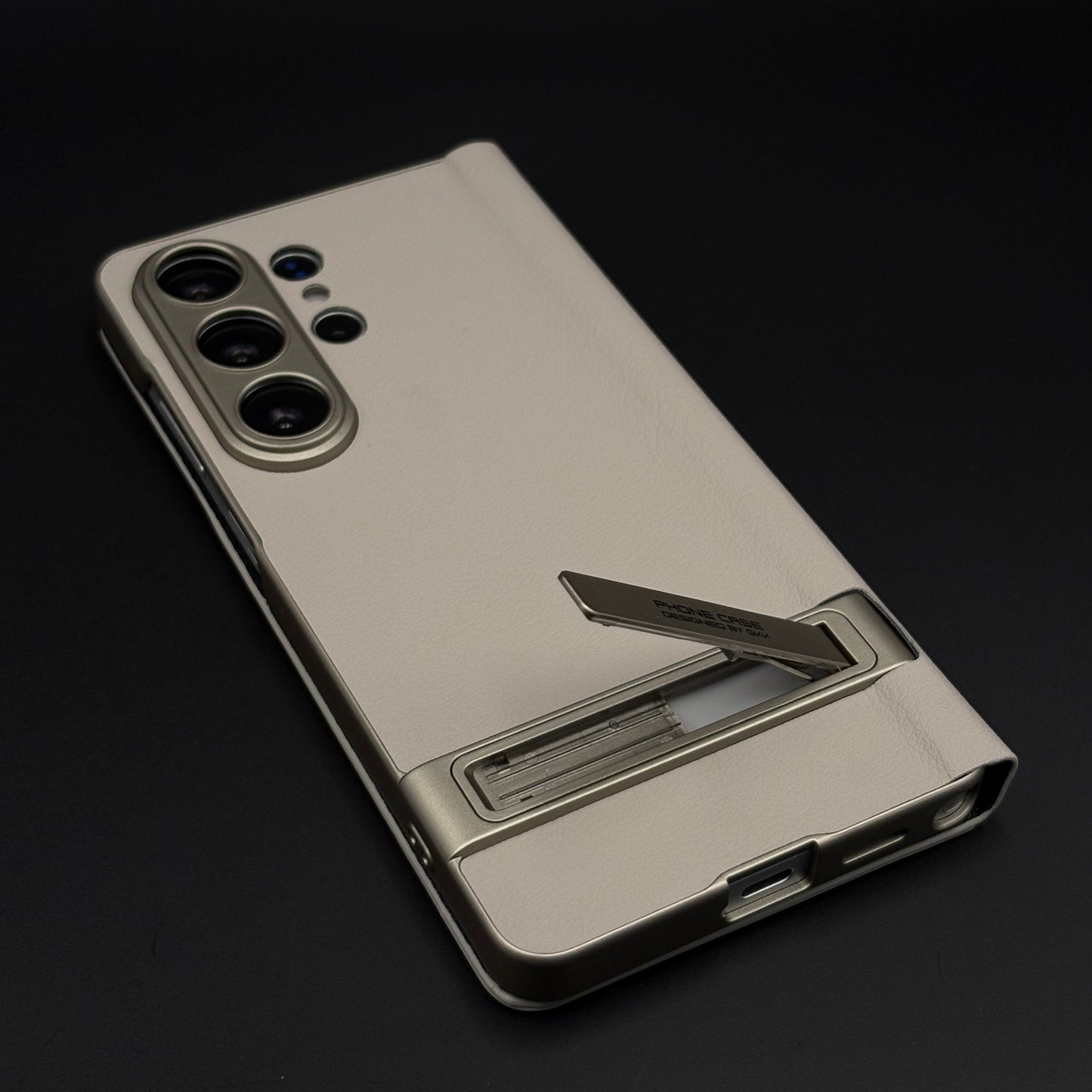 Flip Leather Case with Cardholder Slot & Metal Kickstand for Samsung Galaxy S26 Ultra