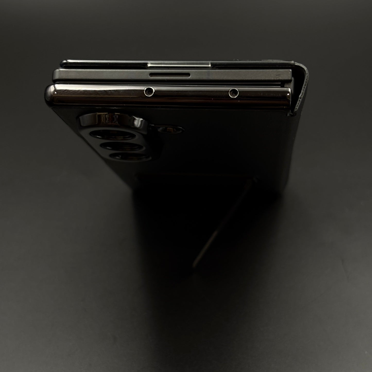 Leather Case with Flip Cover for Samsung Galaxy Z Fold 6 | Robust Metal Kickstand | Elegant Touch