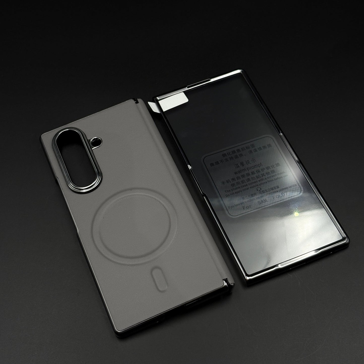 Leather MagSafe Case Hinge Protection for Samsung Galaxy Z Fold 6 | Front Screen Glass