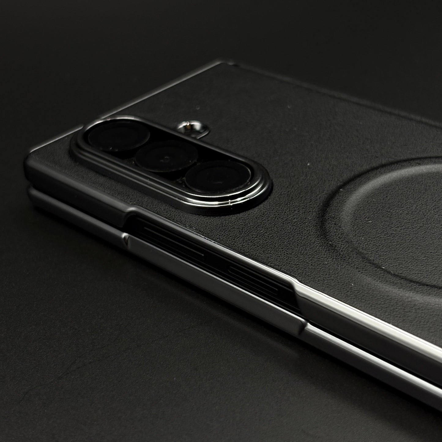 Leather MagSafe Case Hinge Protection for Samsung Galaxy Z Fold 6 | Front Screen Glass