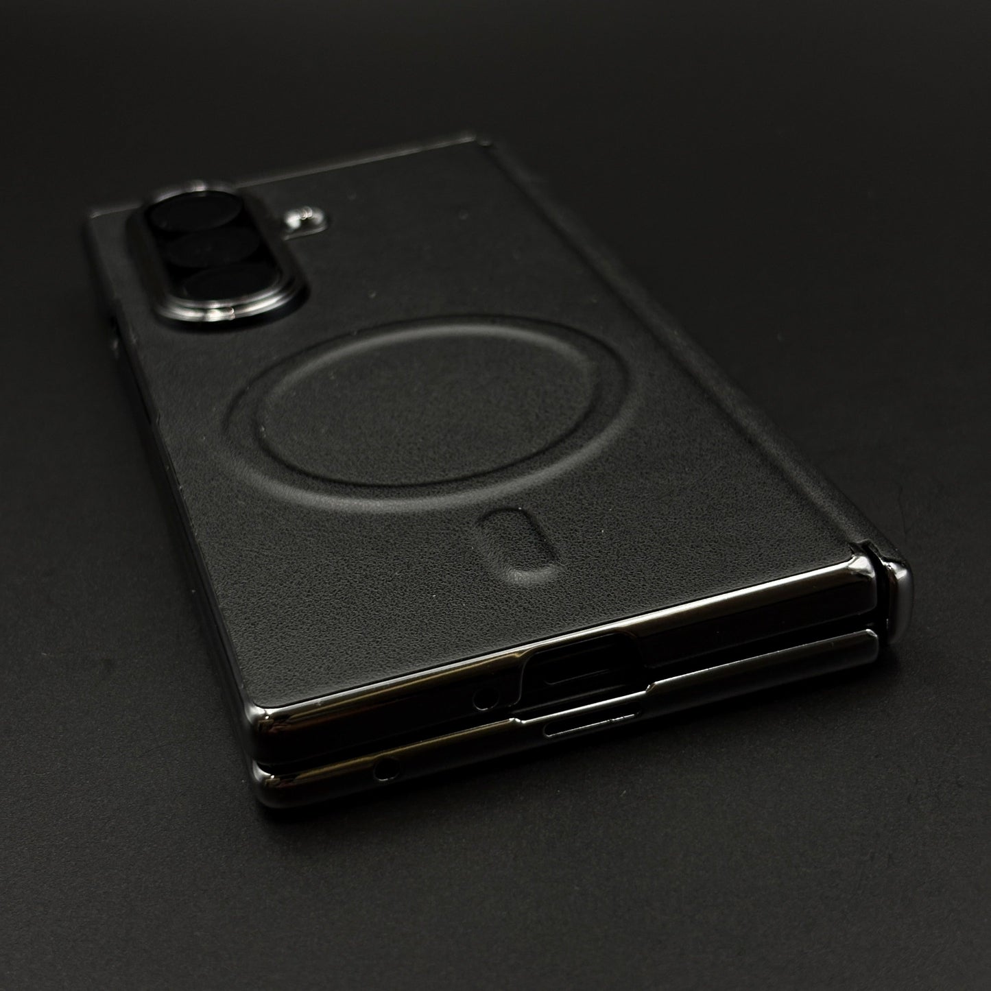 Leather MagSafe Case Hinge Protection for Samsung Galaxy Z Fold 6 | Front Screen Glass