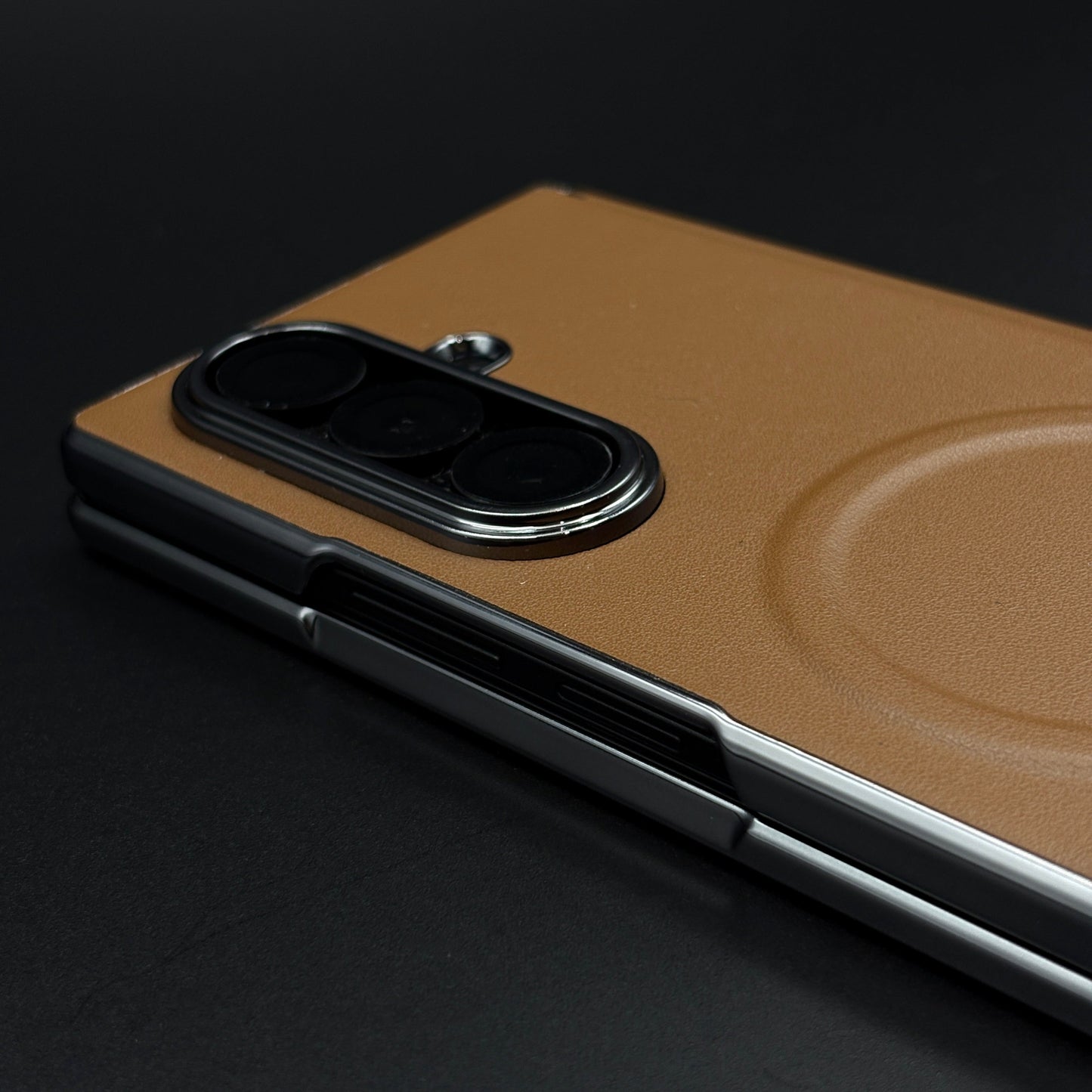 Leather MagSafe Case Hinge Protection for Samsung Galaxy Z Fold 6 | Front Screen Glass