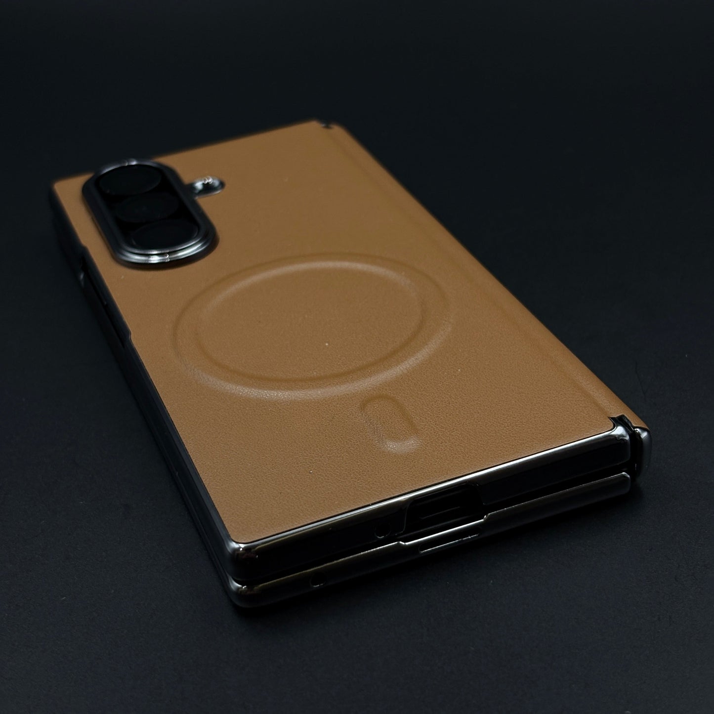 Leather MagSafe Case Hinge Protection for Samsung Galaxy Z Fold 6 | Front Screen Glass