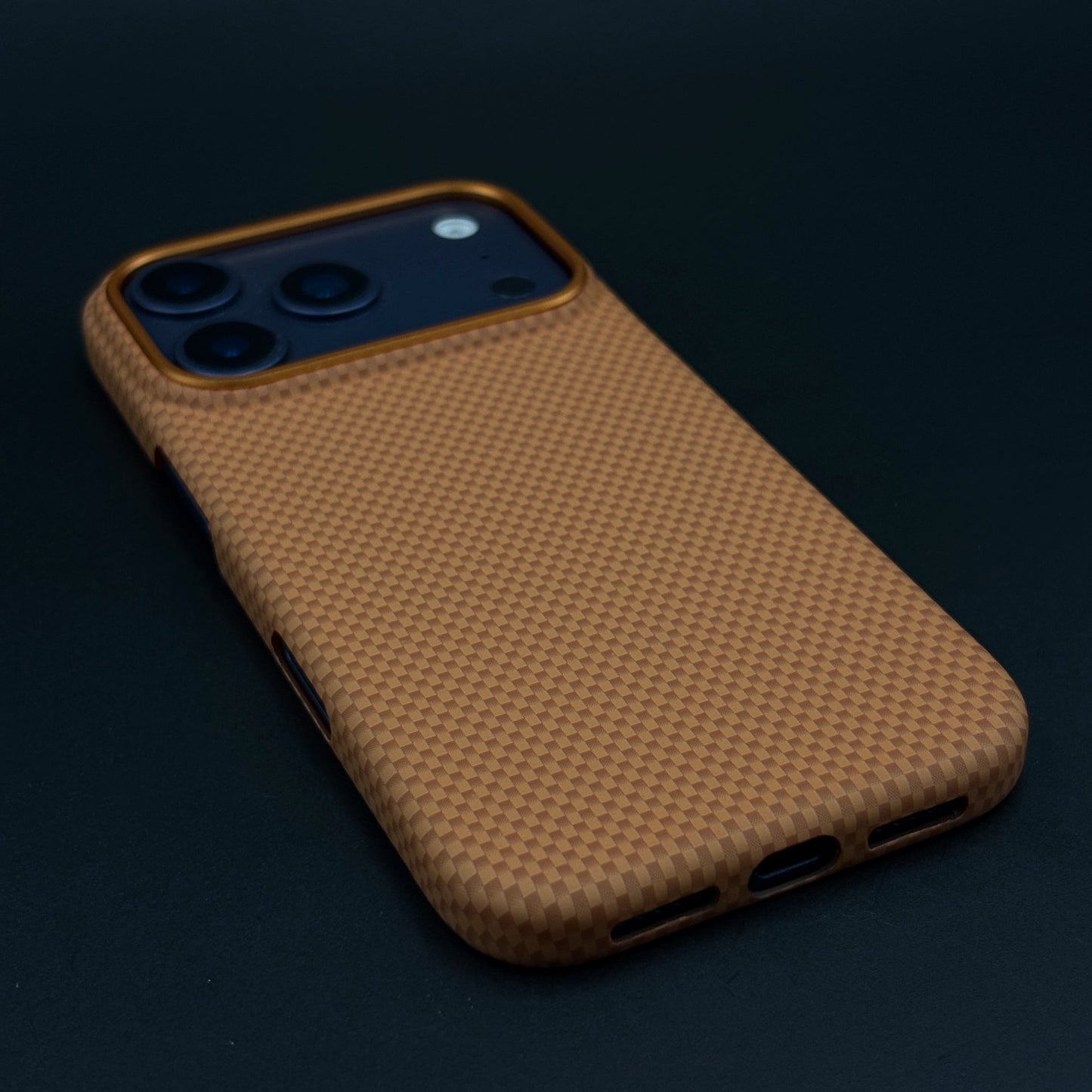 Carbon Fibre Texture Feel Hidden MagSafe Mobile Case Cover for iPhone 17 Series