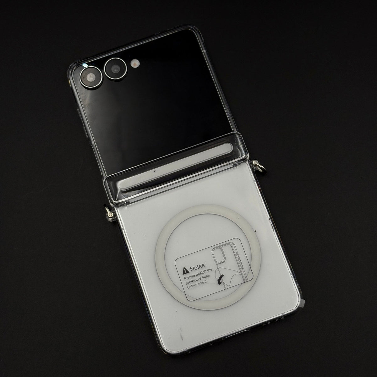 Ultra-Slim MagSafe Clear Case for Samsung Z Flip 7 | Non-Yellow | Hinge Protection