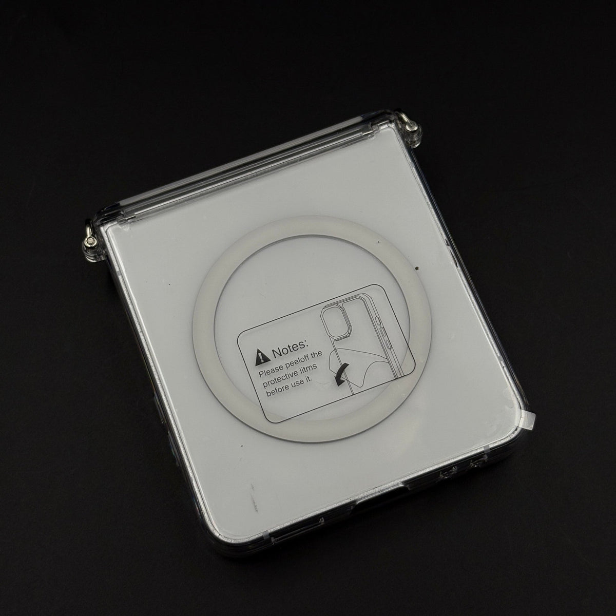 Ultra-Slim MagSafe Clear Case for Samsung Z Flip 7 | Non-Yellow | Hinge Protection
