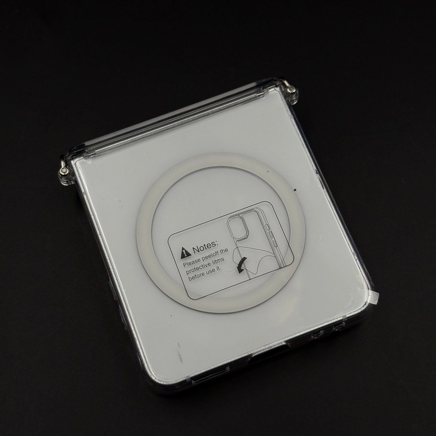 Ultra-Slim MagSafe Clear Case for Samsung Z Flip 7 | Non-Yellow | Hinge Protection