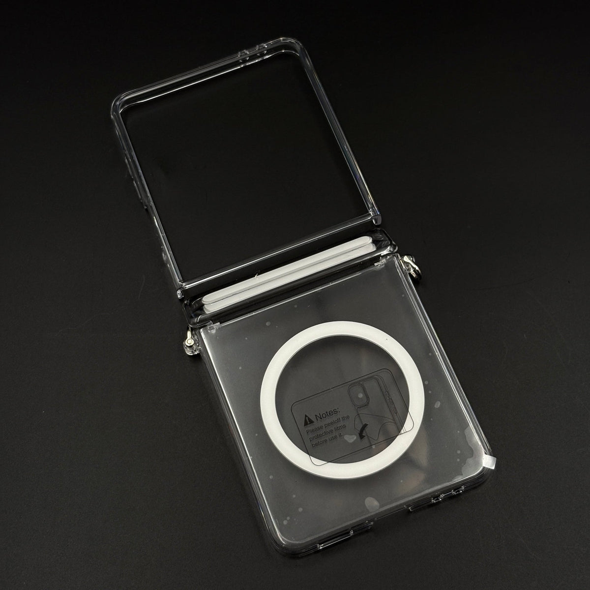 Ultra-Slim MagSafe Clear Case for Samsung Z Flip 7 | Non-Yellow | Hinge Protection