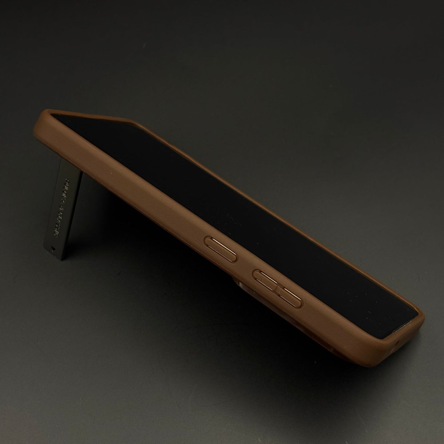 Leather Finish Metal Stand Mobile Case Cover for Samsung Galaxy S26 Ultra