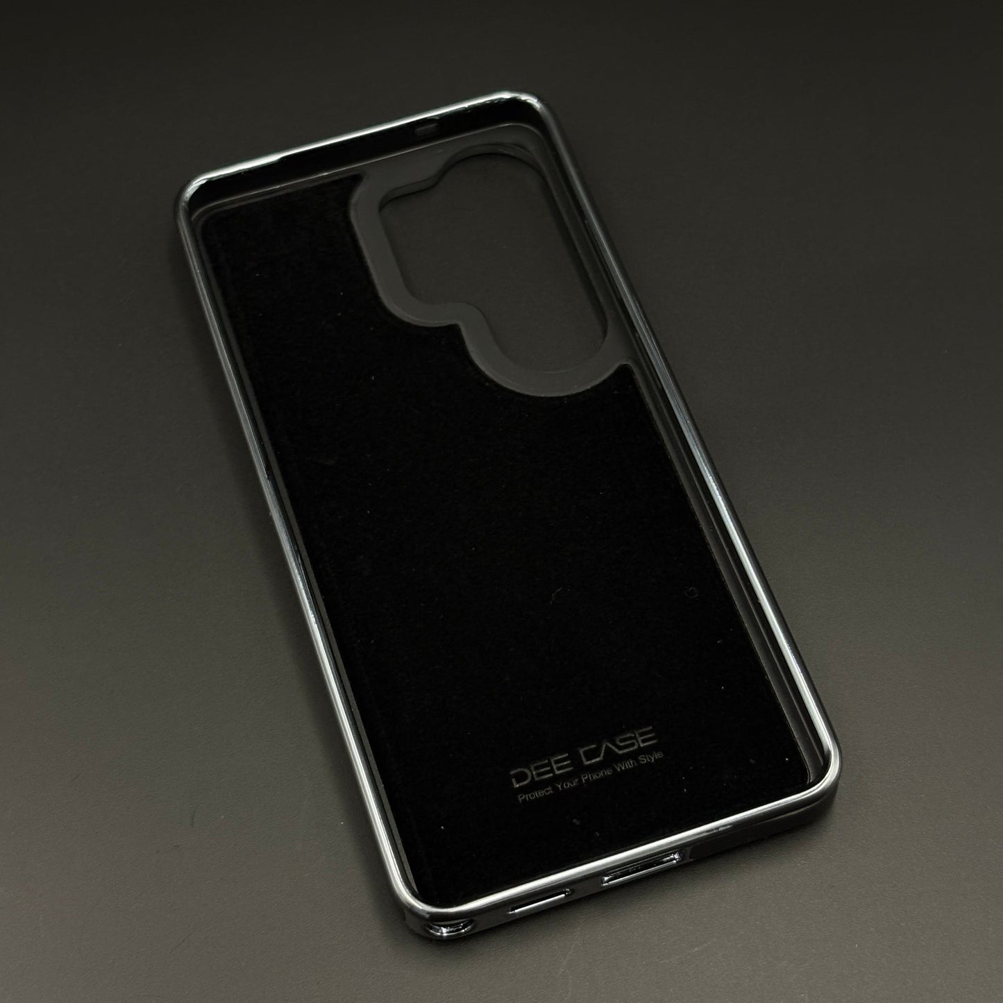 Centre Stitch Leather Chrome Plated Microfiber Inner Mobile Case Cover for Samsung Galaxy S26 Ultra