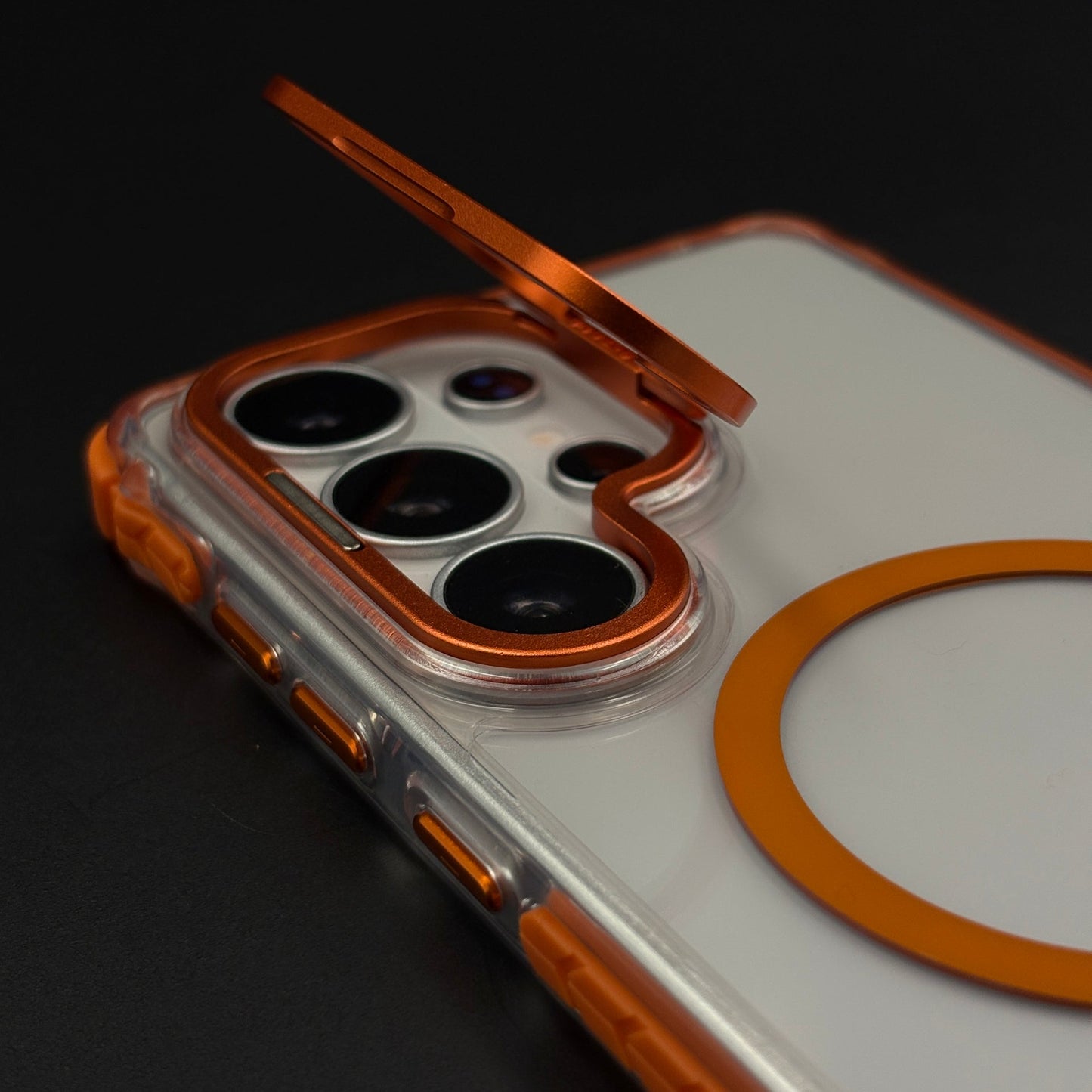 Crystal Clear Non-Yellowing Flip Camera Lens Cover MagSafe Mobile Case Cover for Samsung Galaxy S26 Ultra