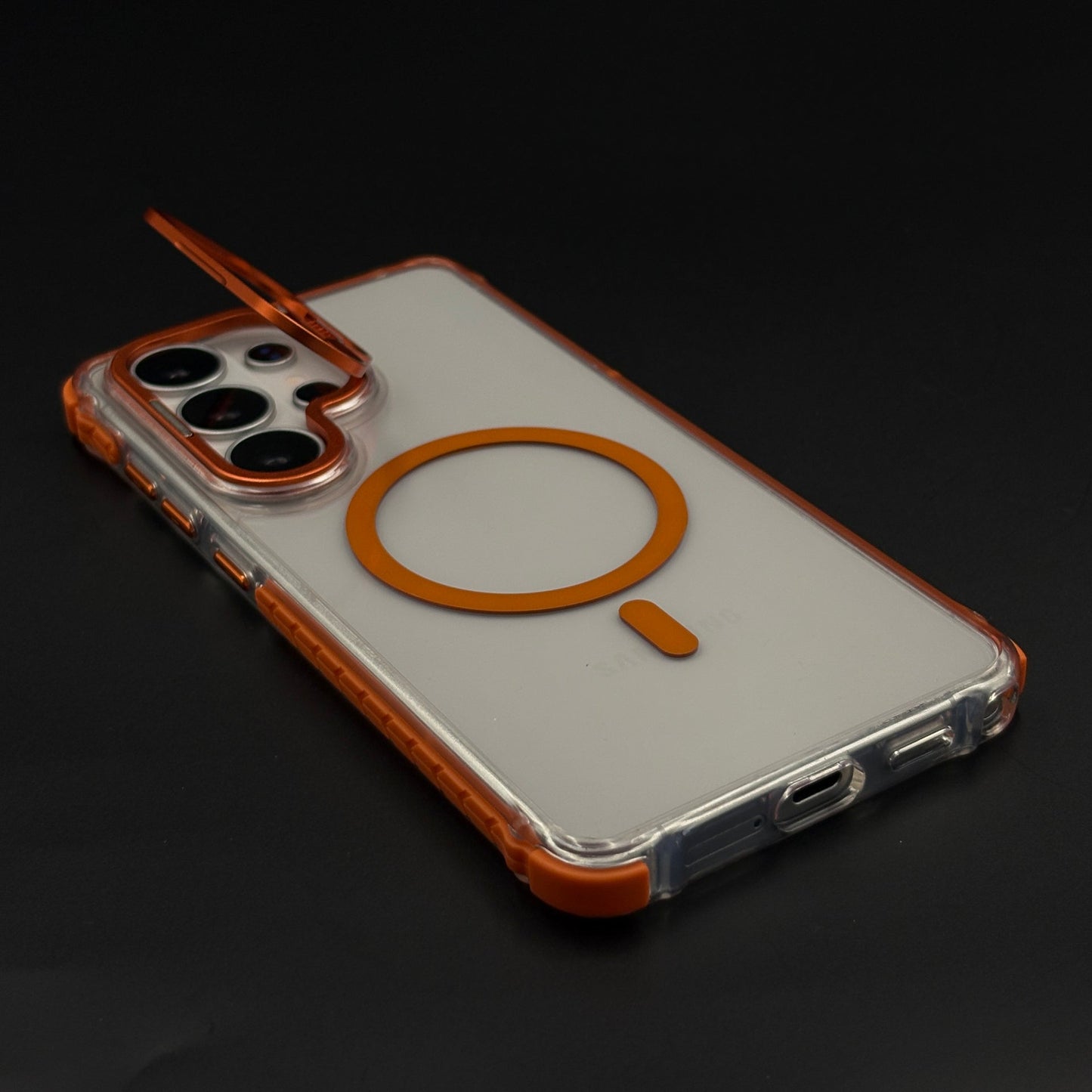 Crystal Clear Non-Yellowing Flip Camera Lens Cover MagSafe Mobile Case Cover for Samsung Galaxy S26 Ultra