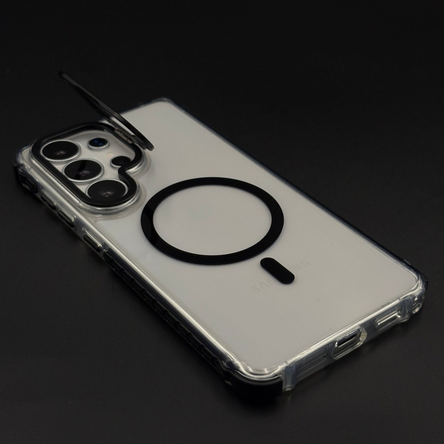 Crystal Clear Non-Yellowing Flip Camera Lens Cover MagSafe Mobile Case Cover for Samsung Galaxy S26 Ultra
