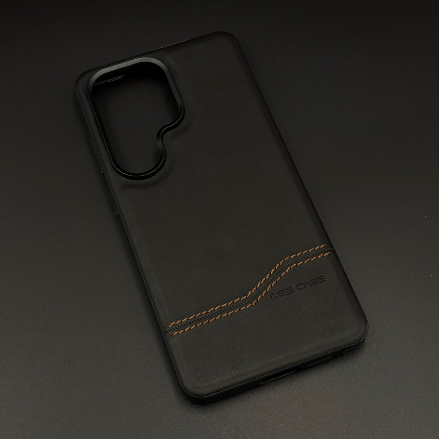 Diagonal Stitch Leather Microfiber Inner Mobile Case Cover for Samsung Galaxy S26 Ultra