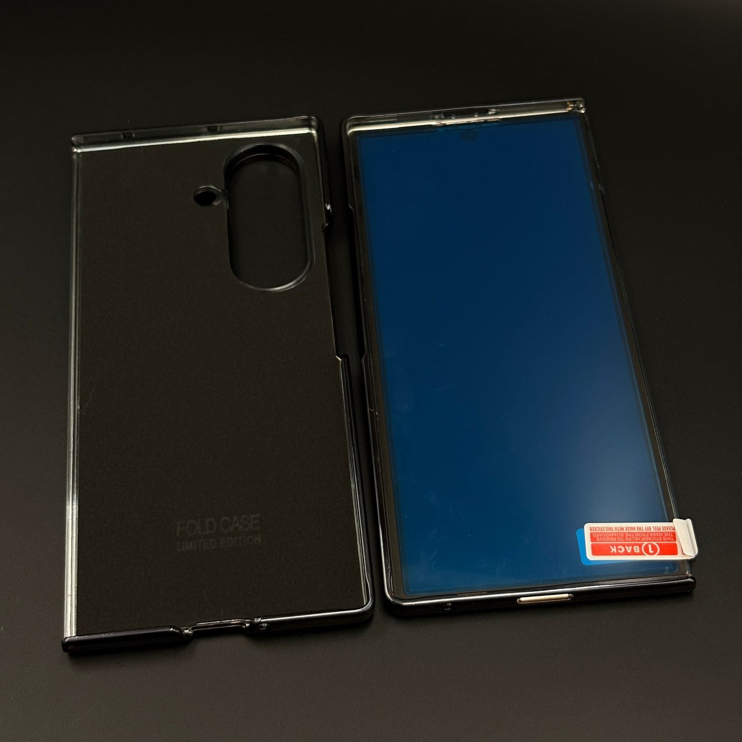 Stitch Leather Mobile Case Cover with Front Screen Protector for Samsung Galaxy Z Fold 7