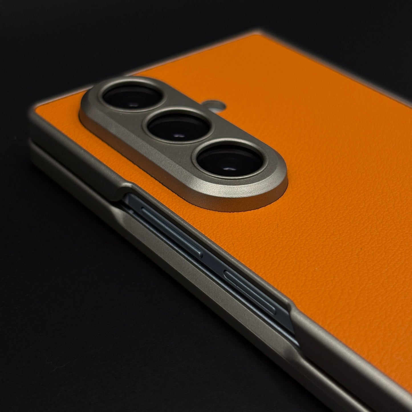 Matte Leather Shield Mobile Case Cover with Front Screen Protector for Samsung Galaxy Z Fold 7