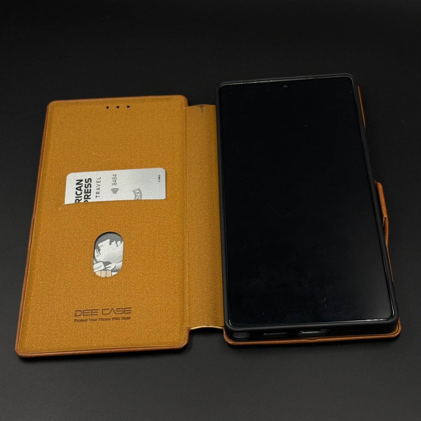 Flip Leather Case with Cardholder & Kickstand for Samsung Galaxy S25 Ultra