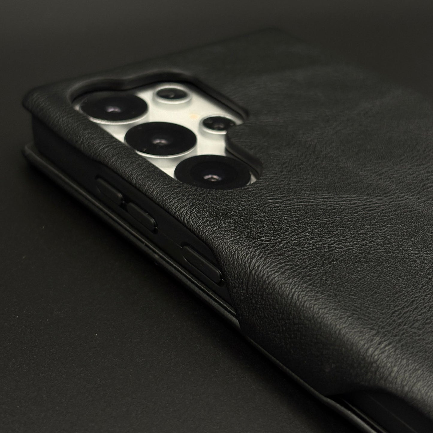 Flip Leather Case with Cardholder & Kickstand for Samsung Galaxy S25 Ultra