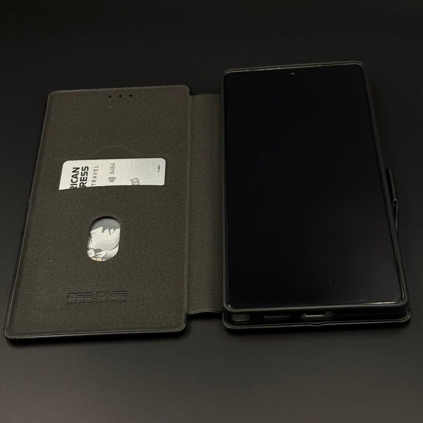 Flip Leather Case with Cardholder & Kickstand for Samsung Galaxy S25 Ultra