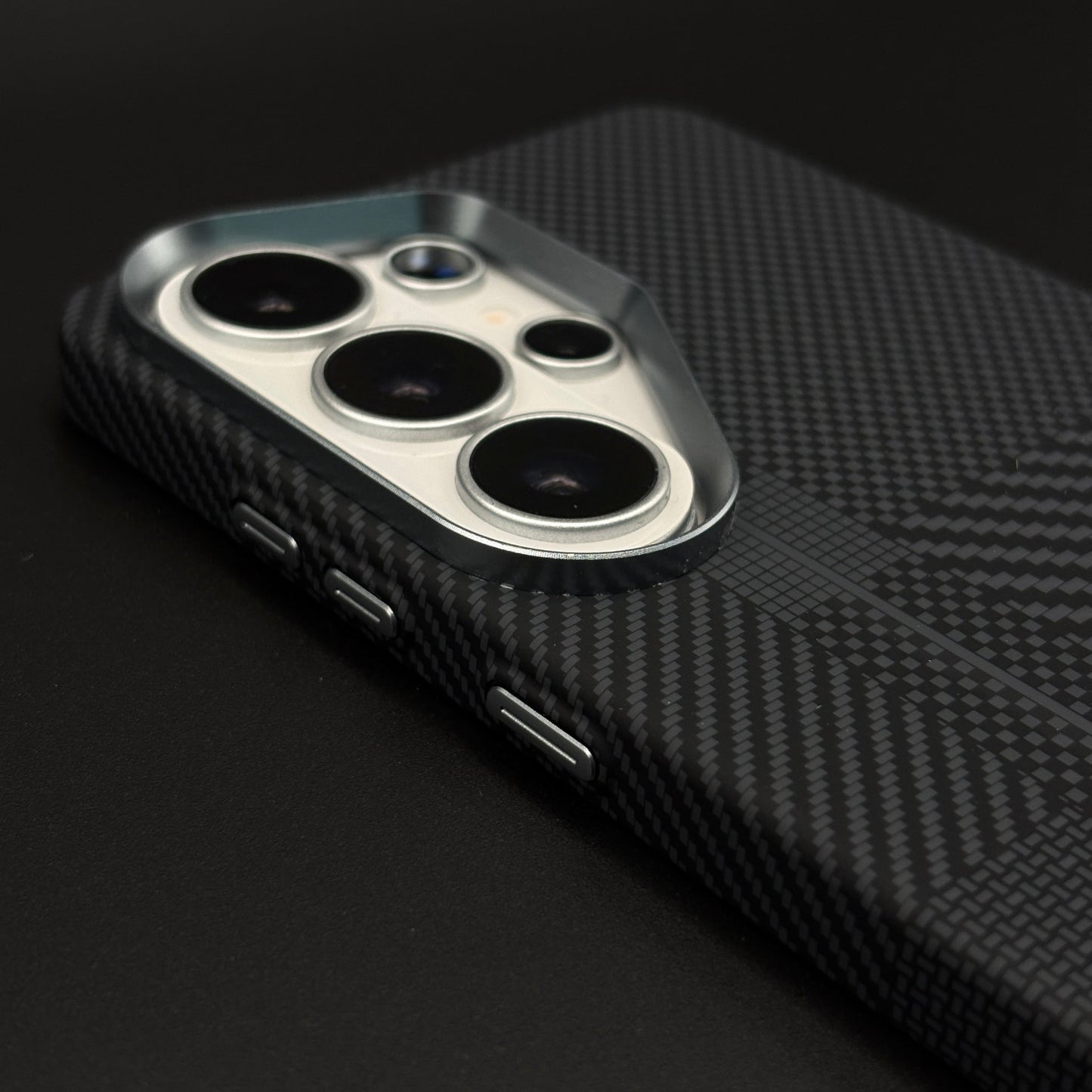 Stealth Carbon Fibre Quilt Hidden MagSafe Mobile Case Cover for Samsung Galaxy S26 Ultra