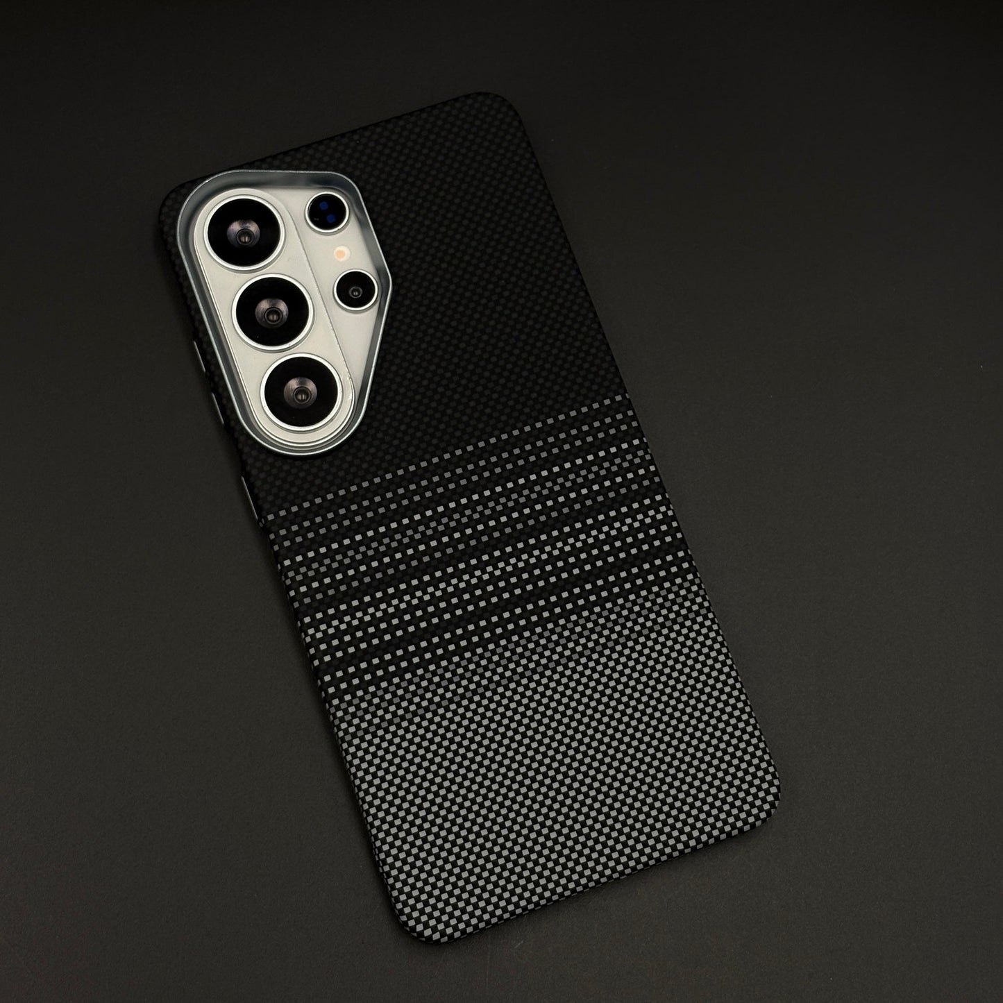 Shadow Fade Carbon Fibre Hidden MagSafe Mobile Case Cover for Samsung Galaxy S26 Ultra