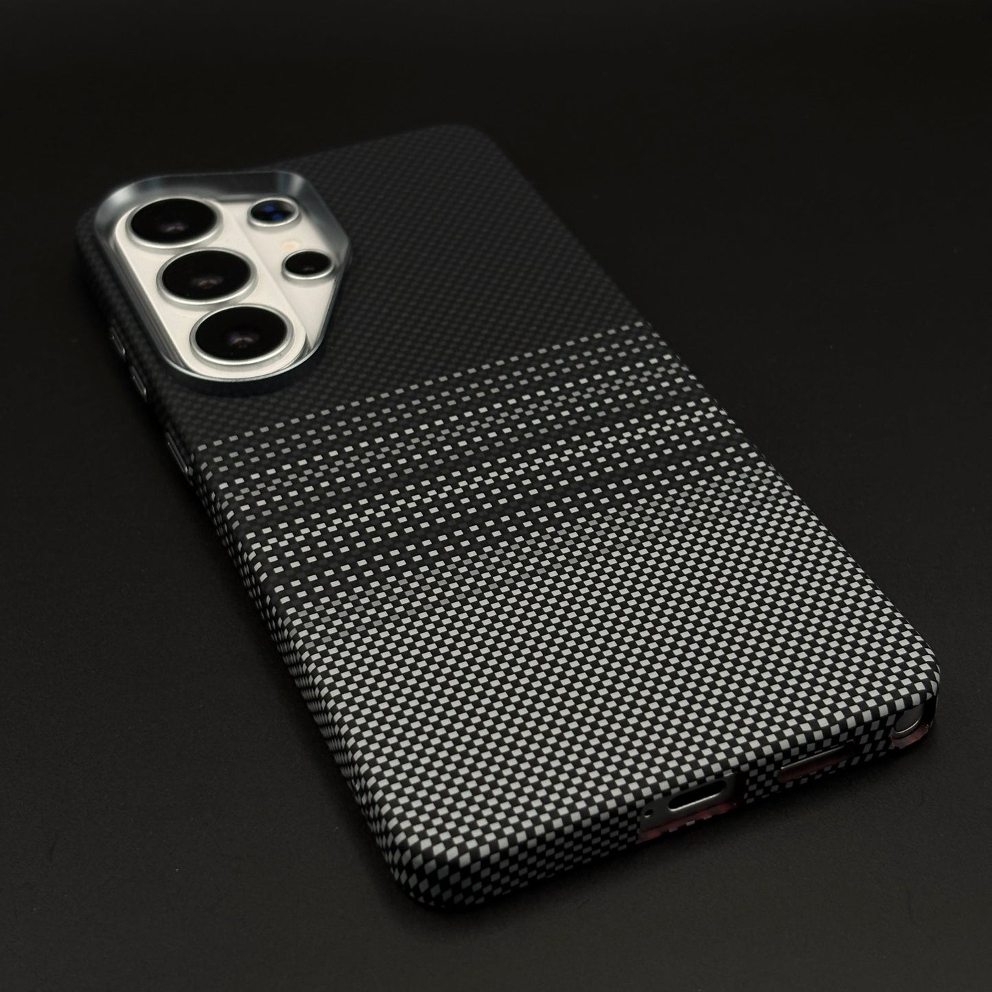 Shadow Fade Carbon Fibre Hidden MagSafe Mobile Case Cover for Samsung Galaxy S26 Ultra