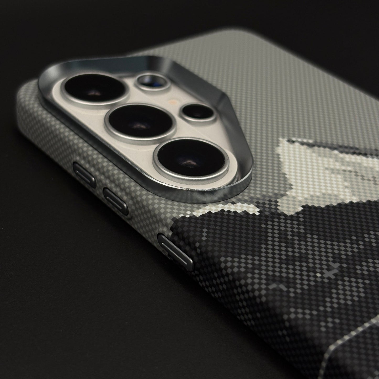 Snowpeak Mountain Carbon Fibre Hidden MagSafe Mobile Case Cover for Samsung Galaxy S26 Ultra