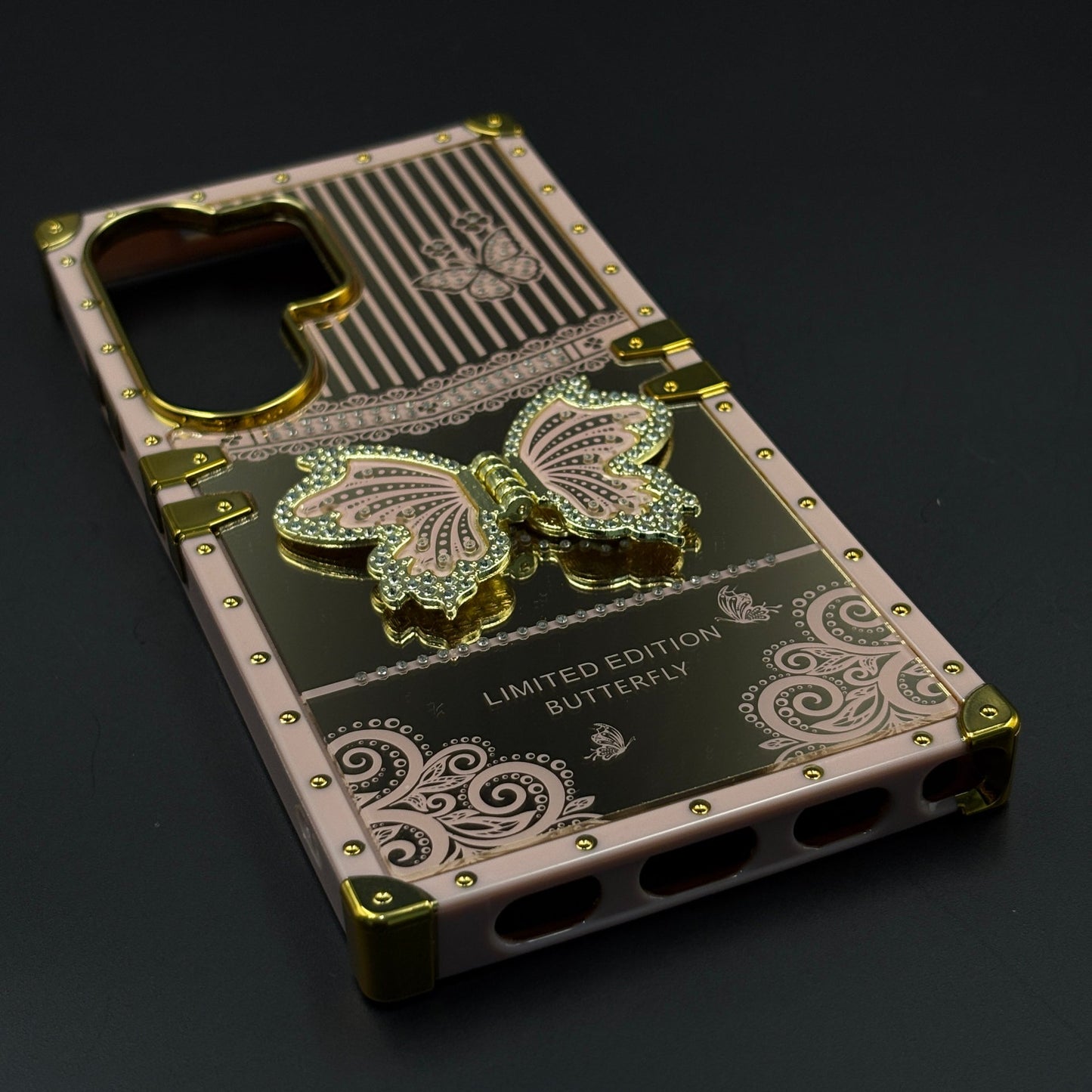 Limited Edition Butterfly Square Trunk Mobile Case Cover for Samsung Galaxy S26 Ultra