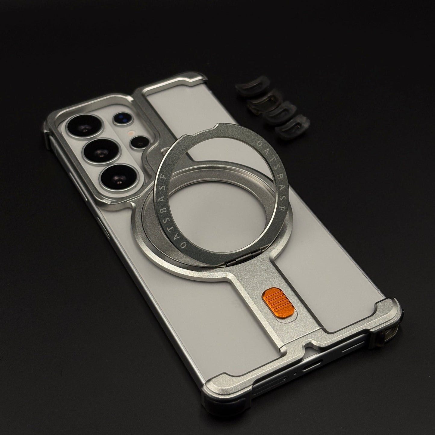 Frameless Metal MagSafe Ring Stand Mobile Case Cover for Samsung Galaxy S26 Ultra