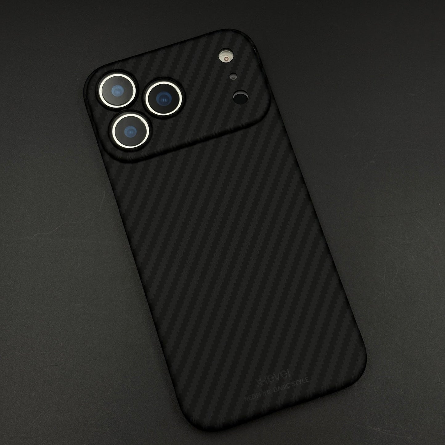 Ultra Slim Carbon Fibre MagSafe Phone Case Cover for iPhone 17 Series | Lens Protector Edition