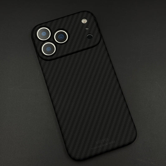 Ultra Slim Carbon Fibre MagSafe Phone Case Cover for iPhone 17 Series | Lens Protector Edition