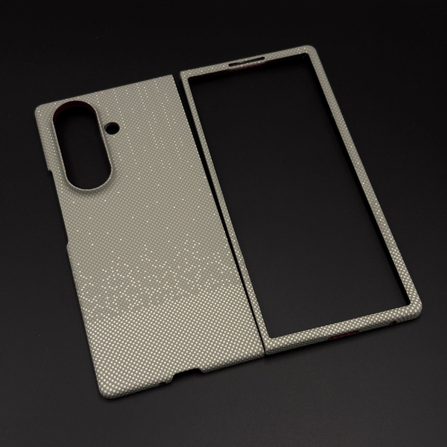 Titanium Dust Carbon Fibre Hidden MagSafe Mobile Case Cover for Samsung Galaxy Z Fold 8 Ultra