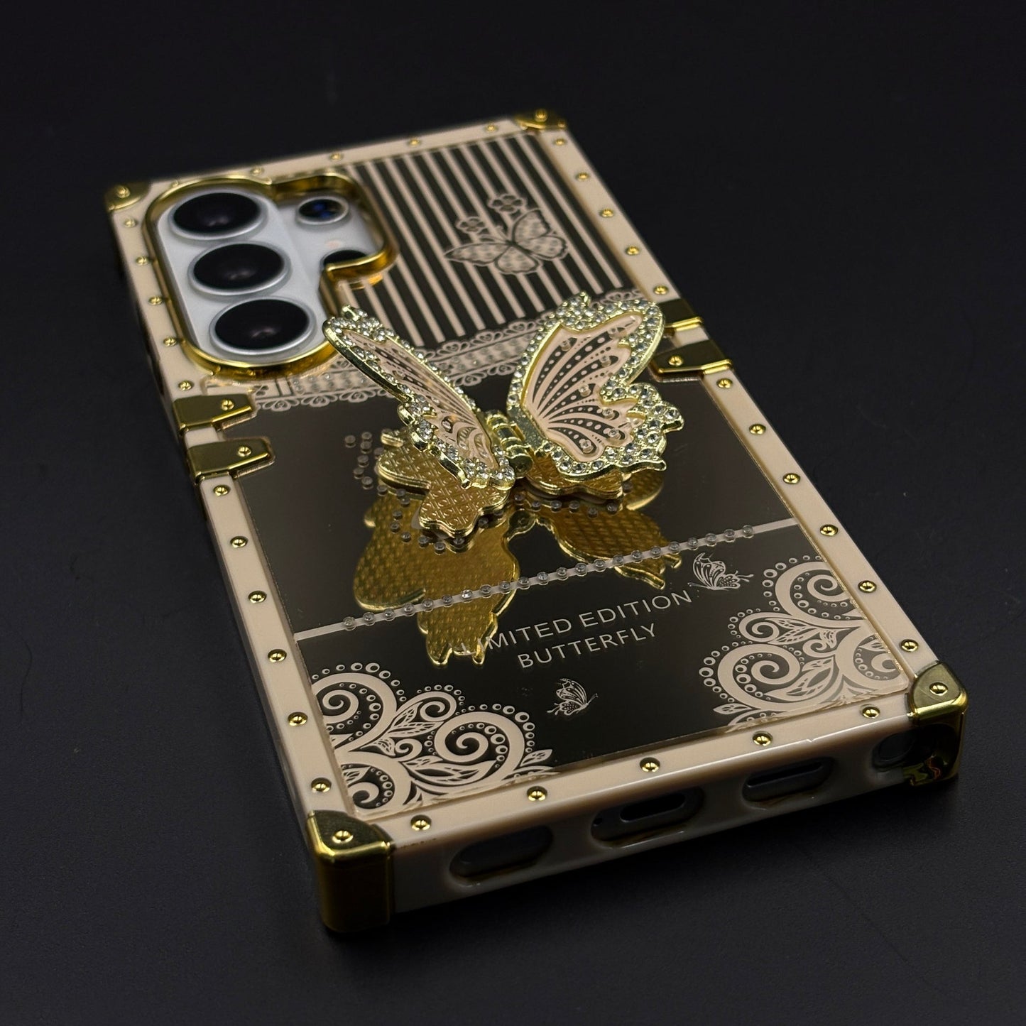Limited Edition Butterfly Square Trunk Mobile Case Cover for Samsung Galaxy S26 Ultra