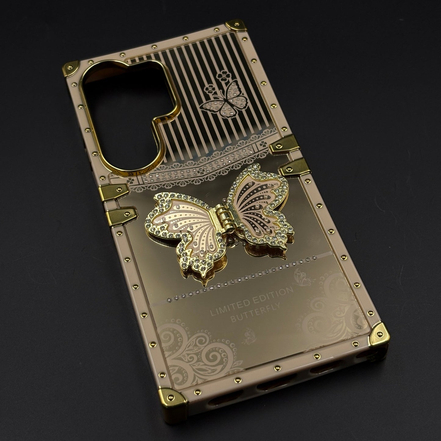 Limited Edition Butterfly Square Trunk Mobile Case Cover for Samsung Galaxy S26 Ultra