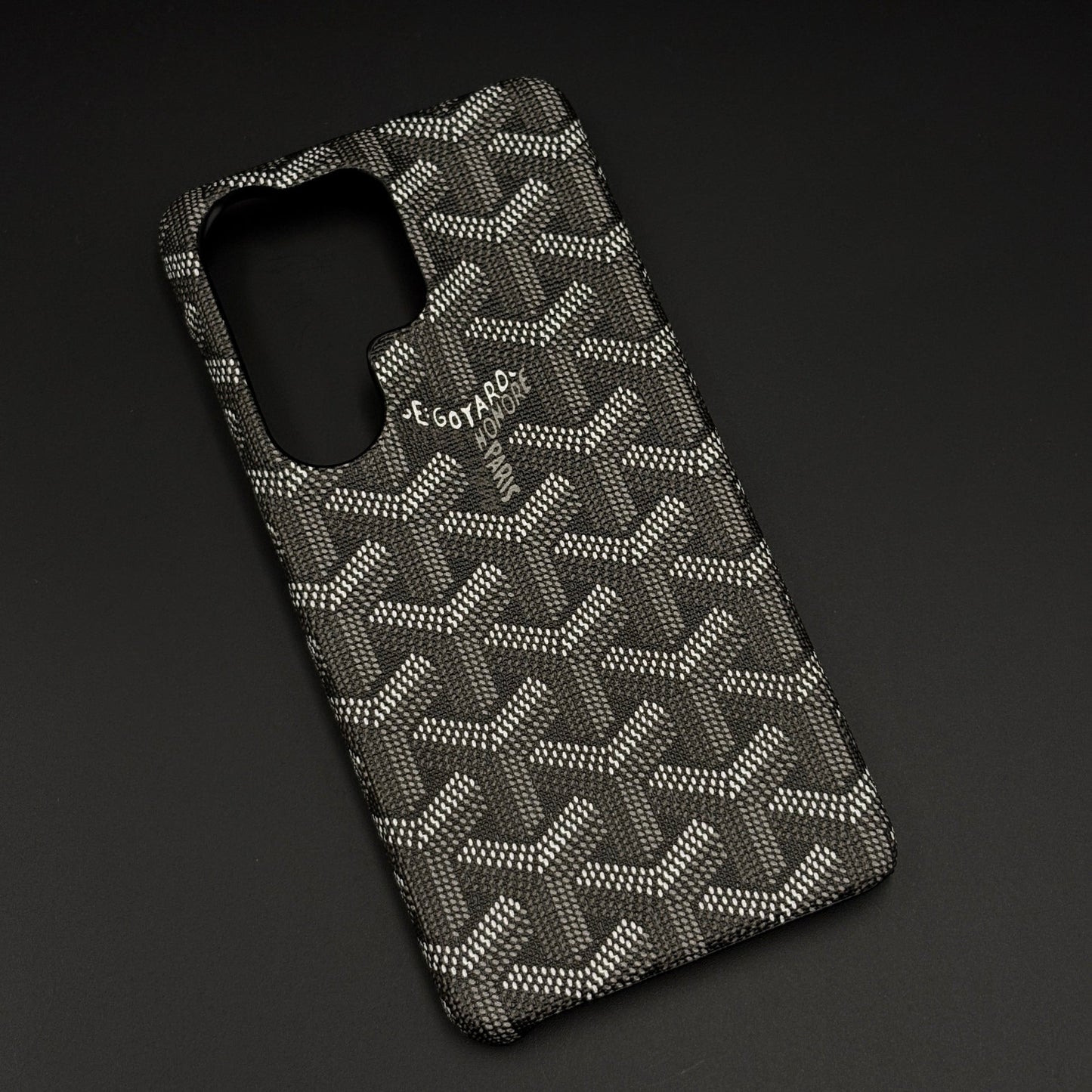 EGY Monogram Pattern Fabric Texture Mobile Case Cover for Samsung Galaxy S26 Ultra