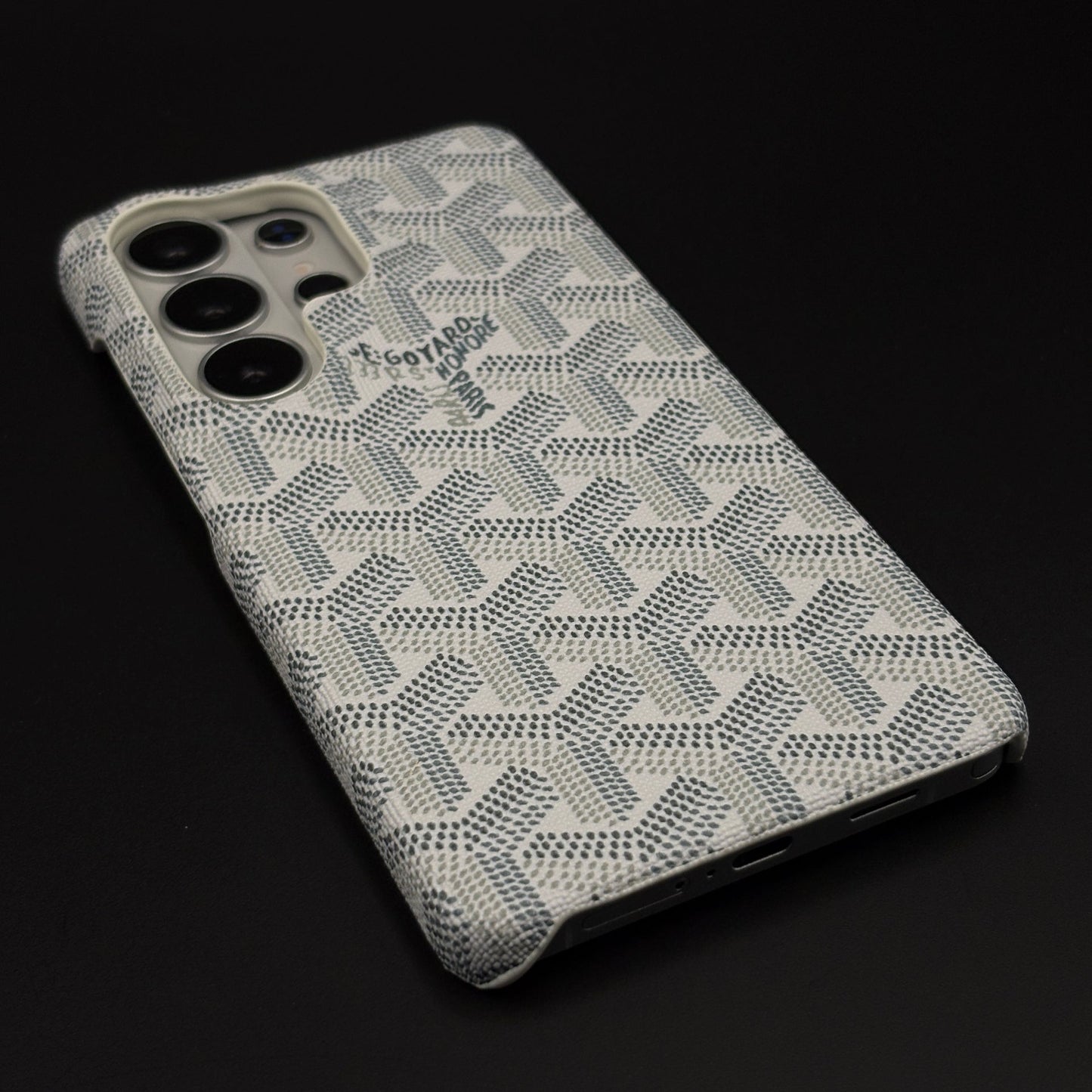 EGY Monogram Pattern Fabric Texture Mobile Case Cover for Samsung Galaxy S26 Ultra