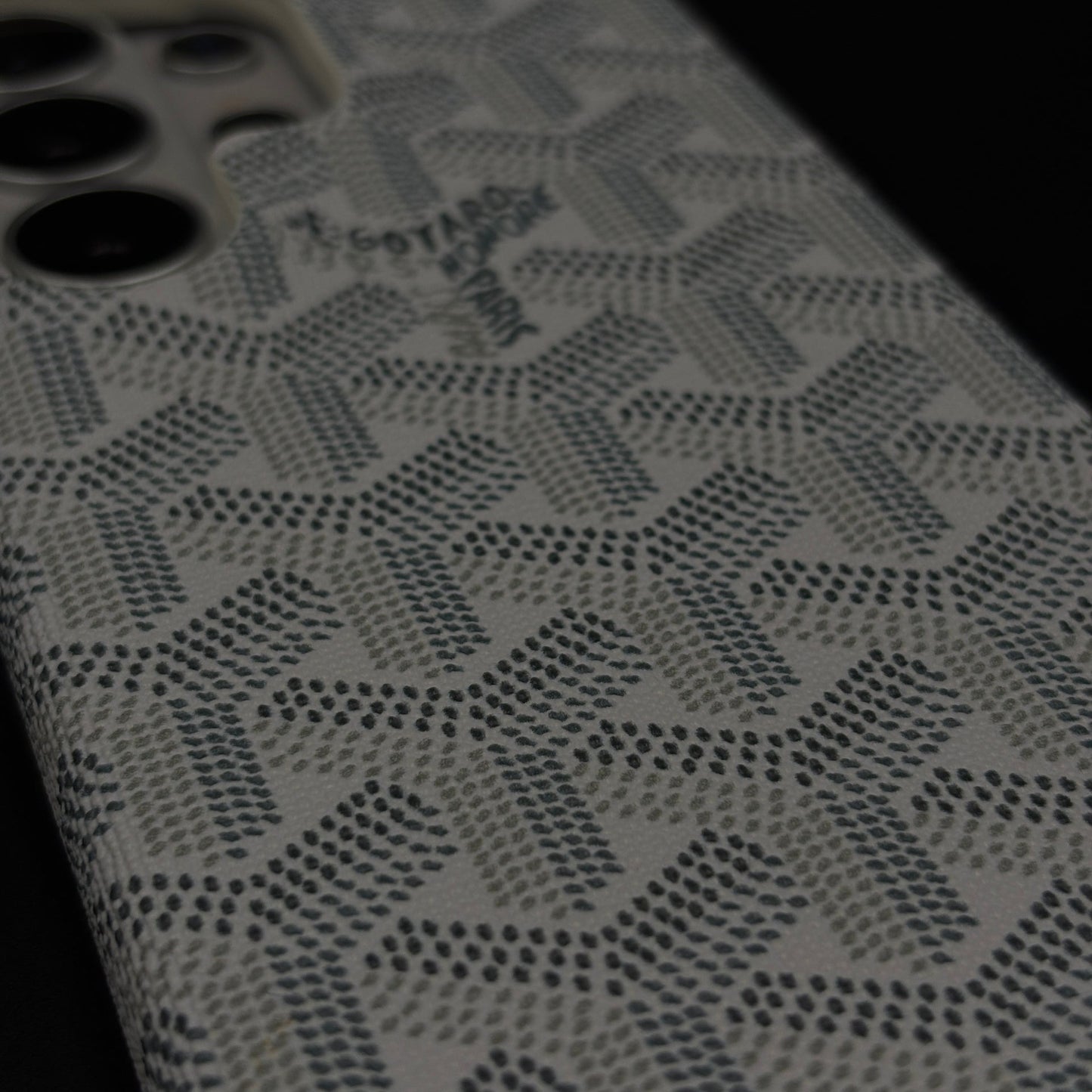EGY Monogram Pattern Fabric Texture Mobile Case Cover for Samsung Galaxy S26 Ultra