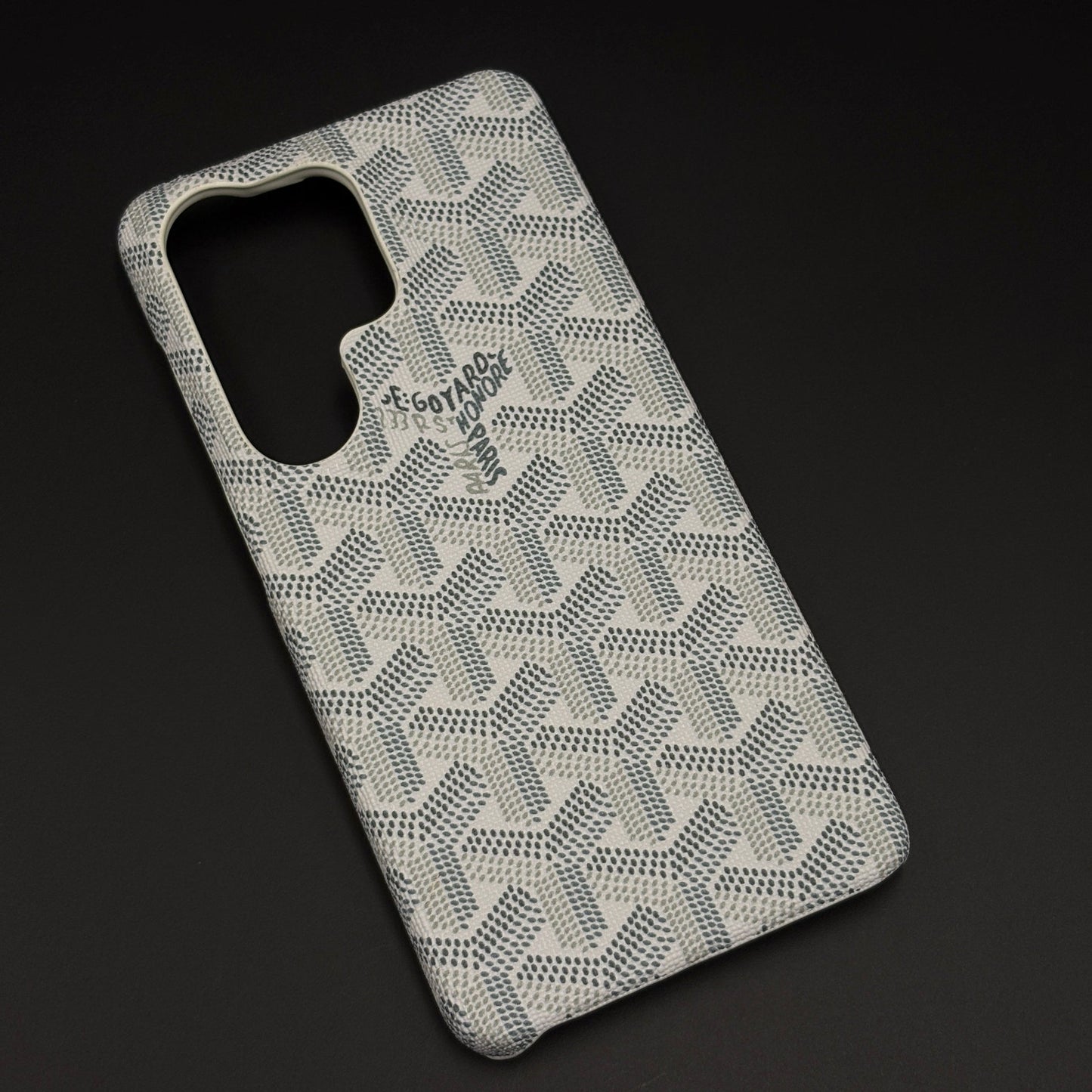 EGY Monogram Pattern Fabric Texture Mobile Case Cover for Samsung Galaxy S26 Ultra