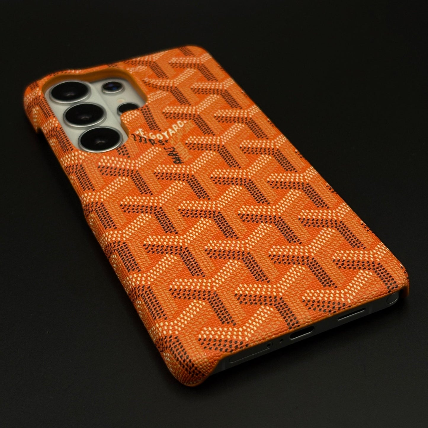 EGY Monogram Pattern Fabric Texture Mobile Case Cover for Samsung Galaxy S26 Ultra