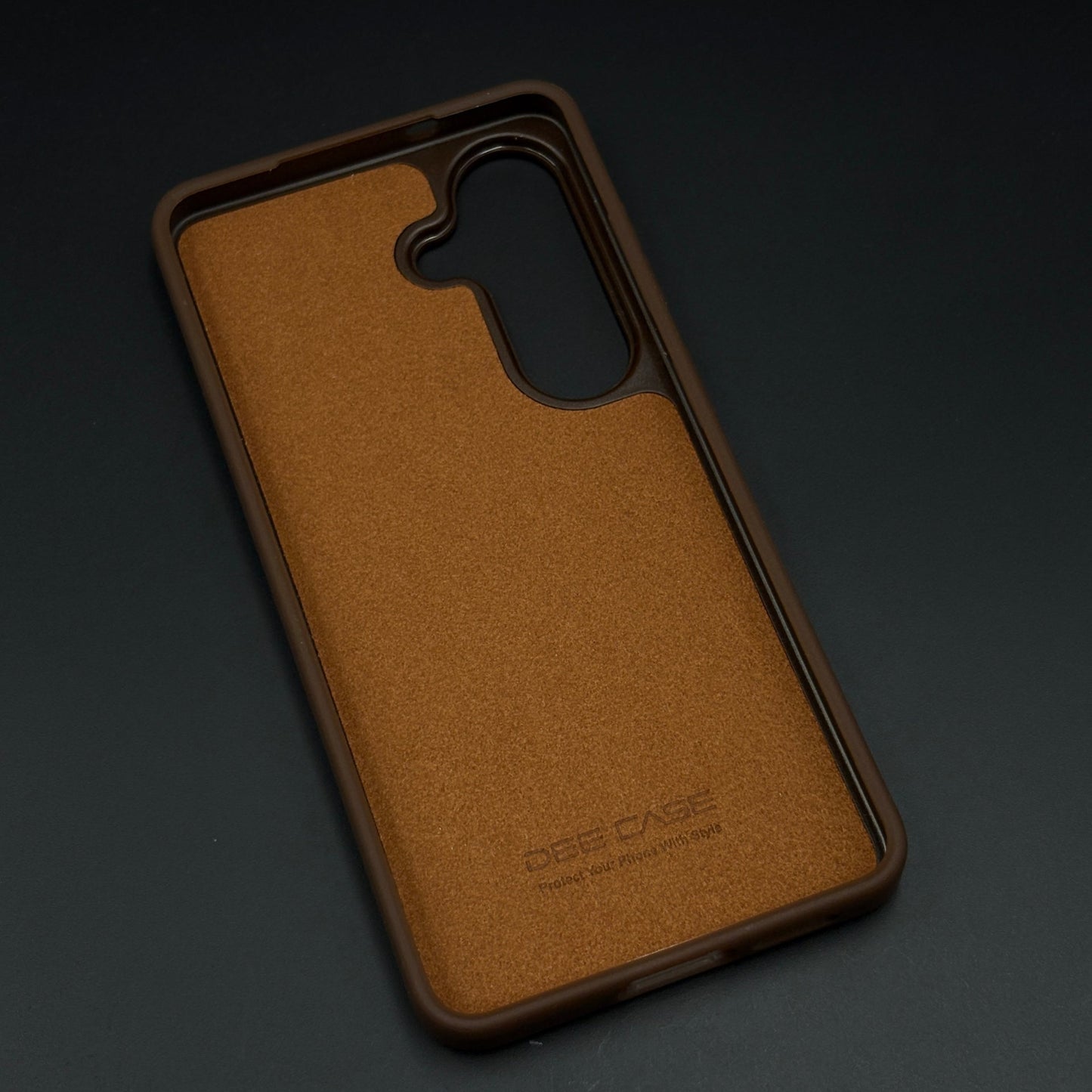 Diagonal Stitch Leather Microfiber Inner Mobile Case Cover for Samsung Galaxy S26