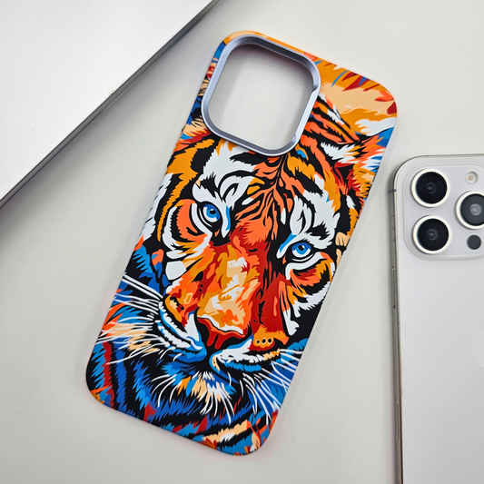 iPhone Series Tiger Premium Slim Case | Rare Aramid Texture Finish | Real Carbon Fibre Feel | Hidden MagSafe