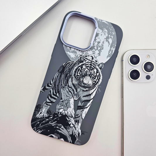 iPhone Series Tiger Grey Premium Slim Case | Rare Aramid Texture Finish | Real Carbon Fibre Feel | Hidden MagSafe