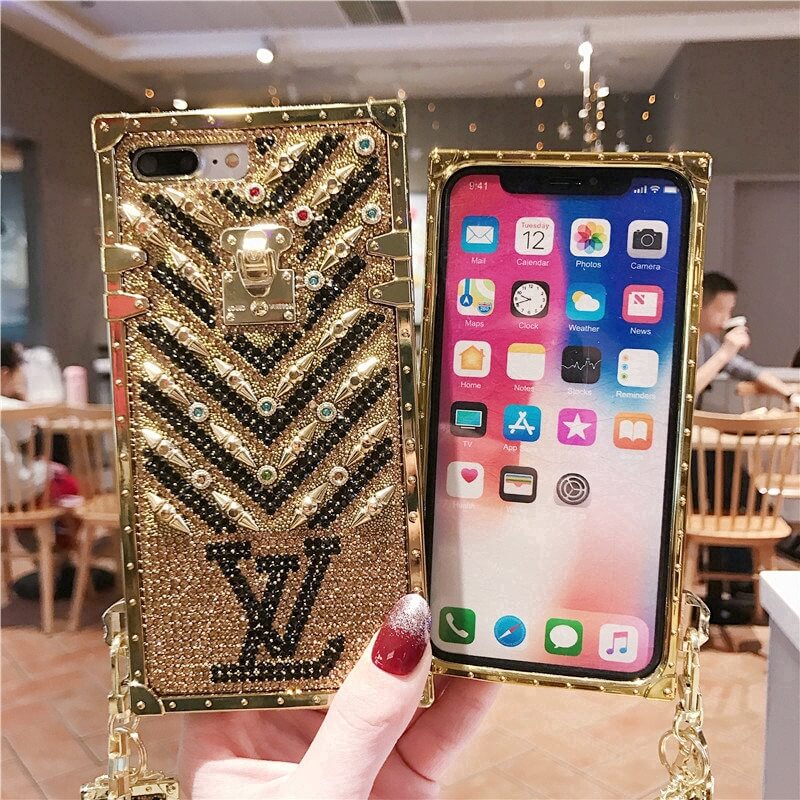 Premium Branded iPhone Mobile Case Cover - Gold