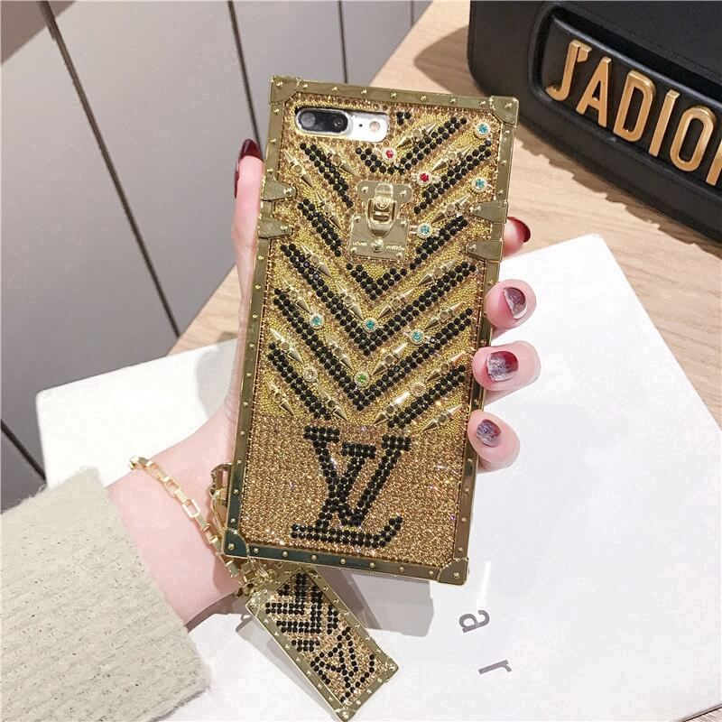 Premium Branded iPhone Mobile Case Cover - Gold