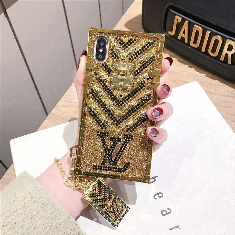 Premium Branded iPhone Mobile Case Cover - Gold