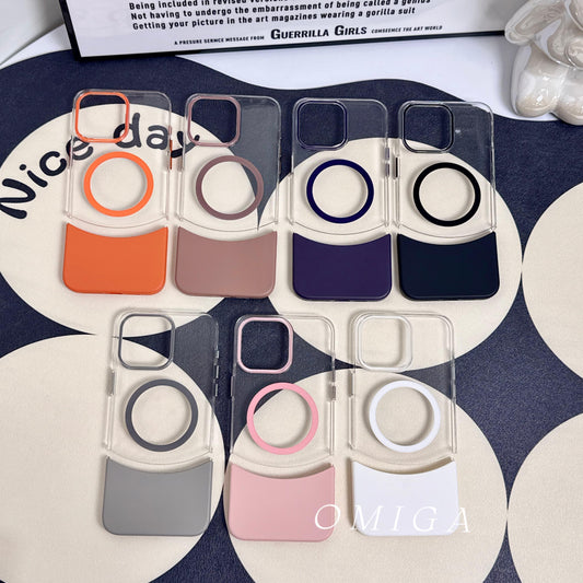 iPhone 15 Series Multicolor Non Yellowing Transparent Magsafe Case