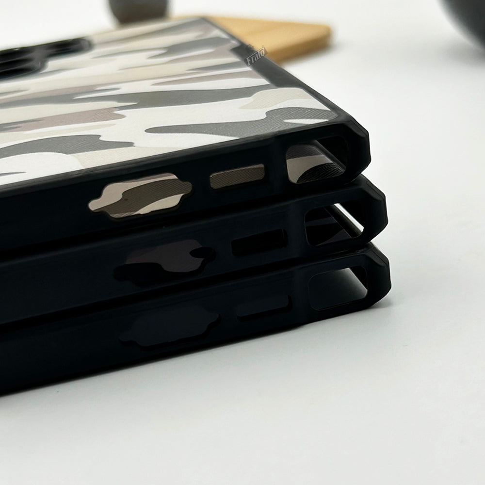 Samsung Galaxy S23 Ultra Camouflage Pattern Bumper Case