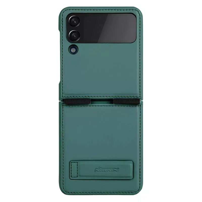 Samsung Galaxy Z Flip4 5G Qin Vegan leather Cover Green