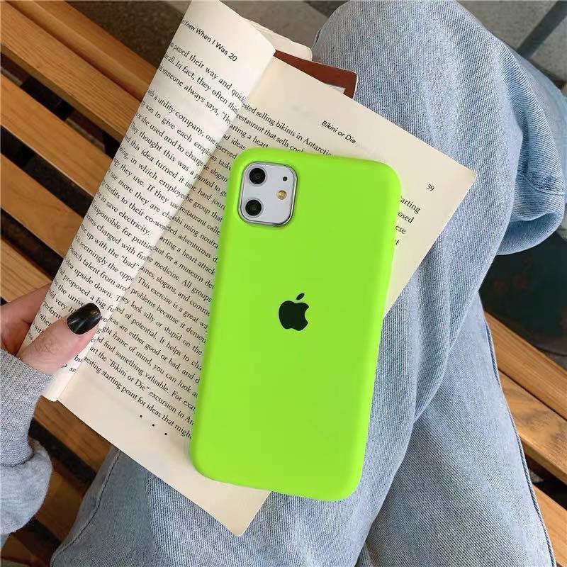 Stylish iPhone Premium Silicone Mobile Case Cover - Neon Green