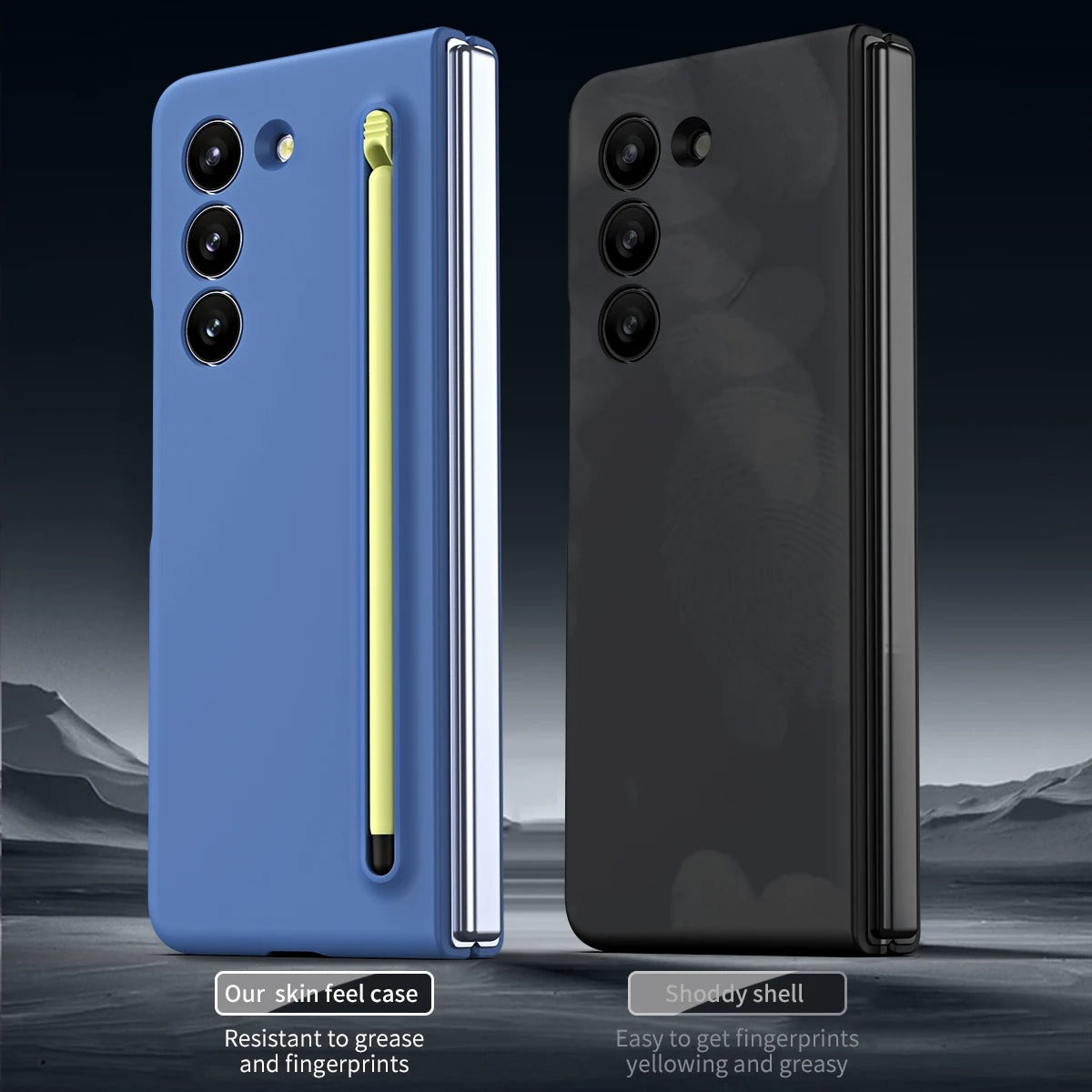Ultra Slim Case with Pen for Samsung Galaxy Z Fold 6 | Soft Matte Finish | Built-In Pen Slot